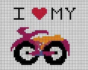 Moto Ricamata Punto Croce Moto Ricamata Punto Croce